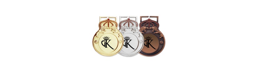 100MM 3D SCULPTED LION MEDAL (6MM THICK) - GOLD, SILVER OR BRONZE